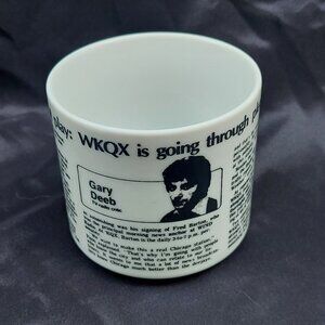 WKQX Q101 101.1 FM Chicago Radio Gary Deeb Sun Times Review White Coffee Cup Mug
